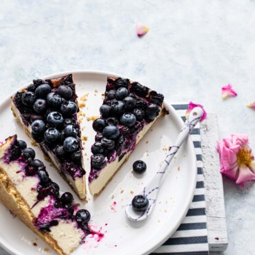 Picture of blueberry cheesecake